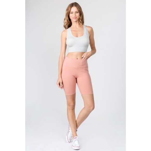 Women's Bermuda Bike Shorts Mat Gym Workout Sports - Picture 5 of 6